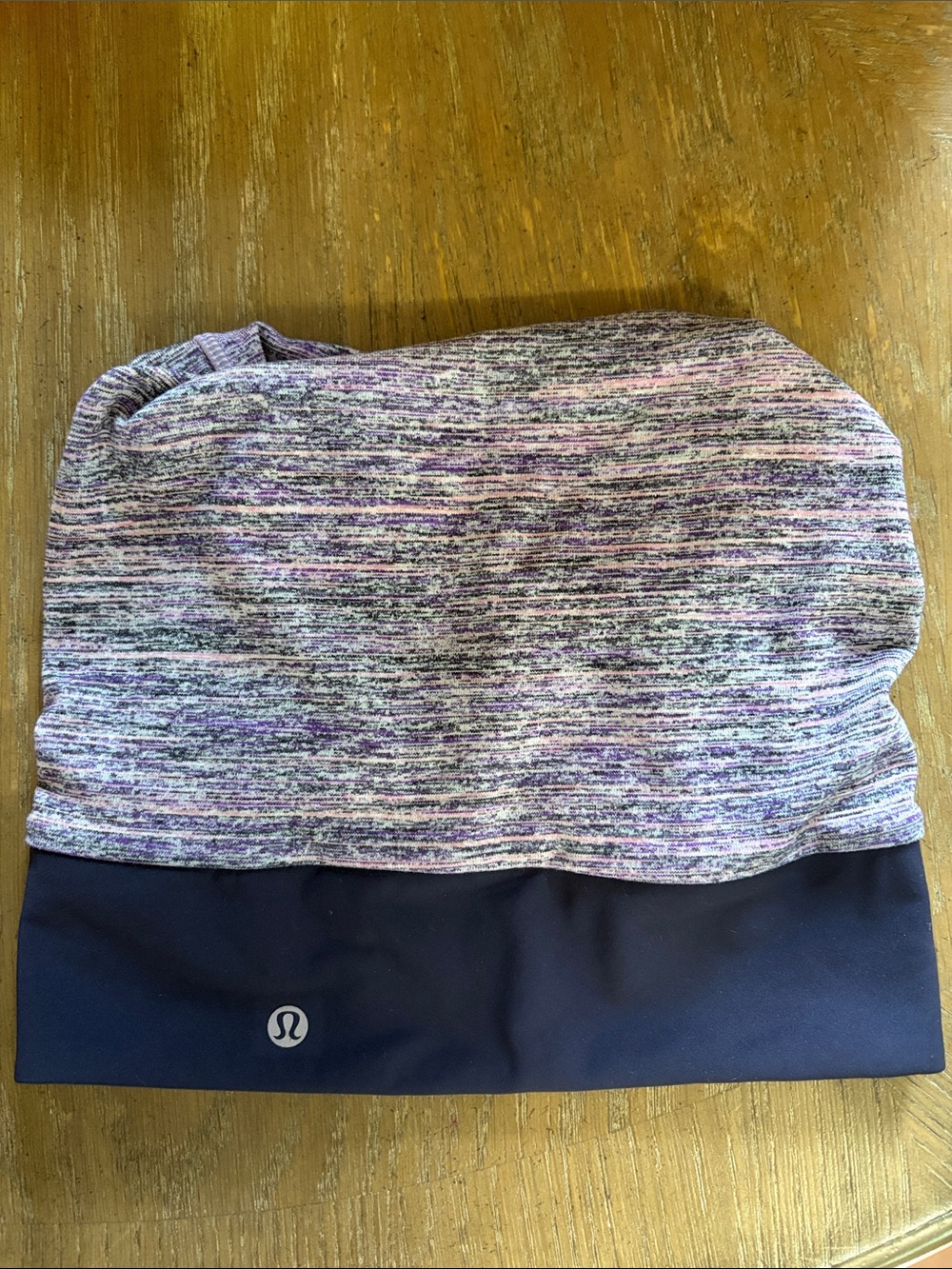 Lululemon Purple head band/open top beanie